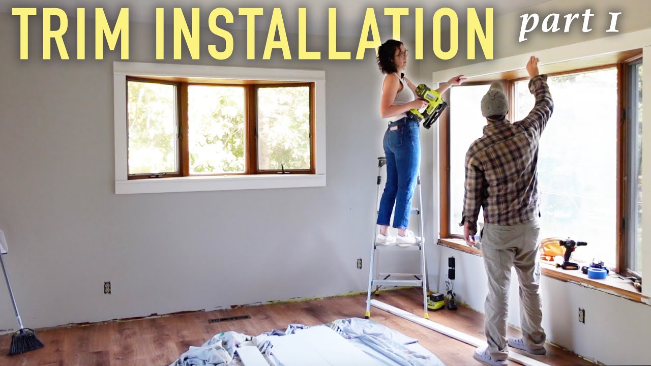 We're installing trim in our fixer upper! Part 1