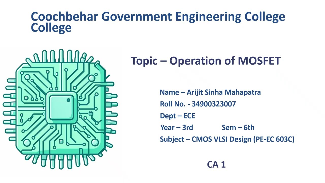 Operation of MOSFET