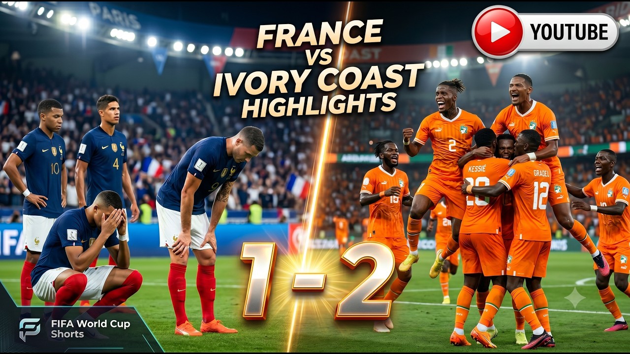France vs Ivory Coast 1-2 | All Goals & Extended Highlights | 2026