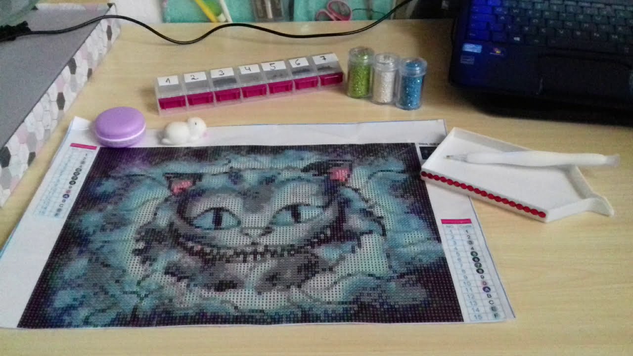 DIAMOND PAINTING mit AB Steinen verschönern 💎