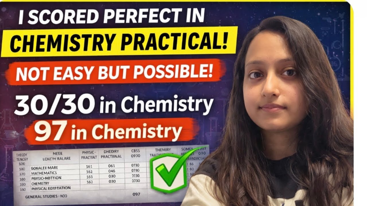 My chemistry PRACTICAL experience!! HOW I SCORED 30/30 in practical???