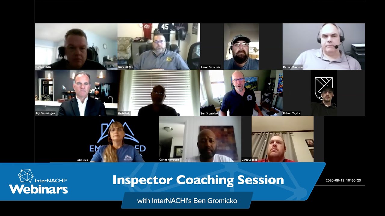 Inspector Coaching Session #2 with InterNACHI's Ben Gromicko