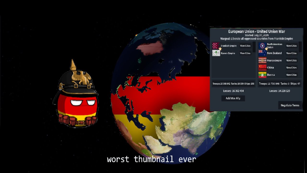 Beating up the entire world as Germany in Rise of Nations
