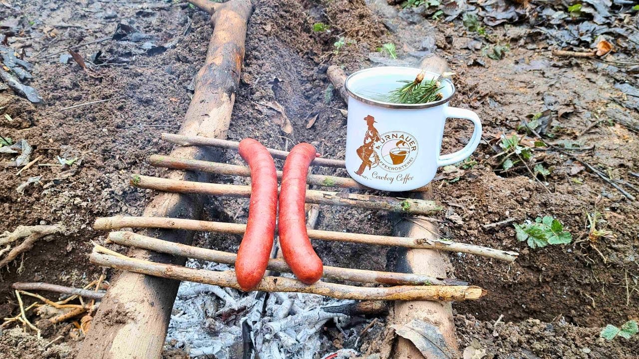 Bushcraft-Feuerstelle | Die Kreuzform  #1  Survival | Bushcraft | Feuer