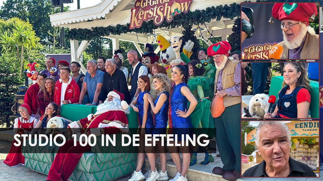 Studio 100 in de Efteling: perspresentatie Gi-Ga Gantische Kerstshow 2025