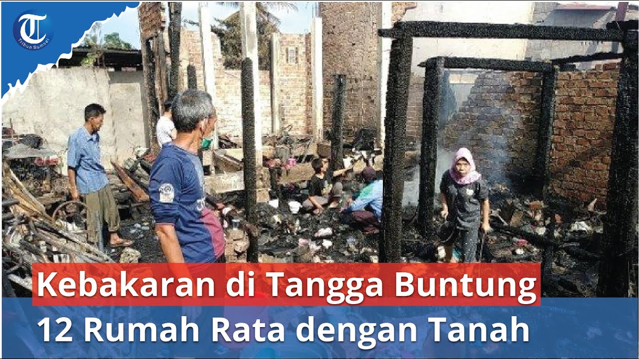 Kebakaran di Tangga Buntung Palembang | 12 Rumah Tinggal Puing-puing Sisa Kebakaran