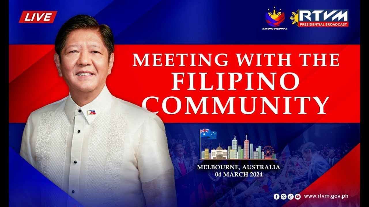 Meeting with the Filipino Community in Melbourne, Australia 03/04/2023