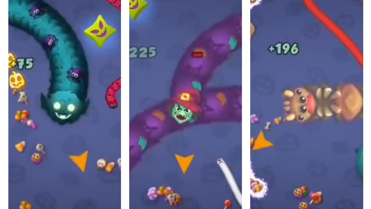 worms zone io 2022 lv532 Halloween event final challenge all new skin max size goal