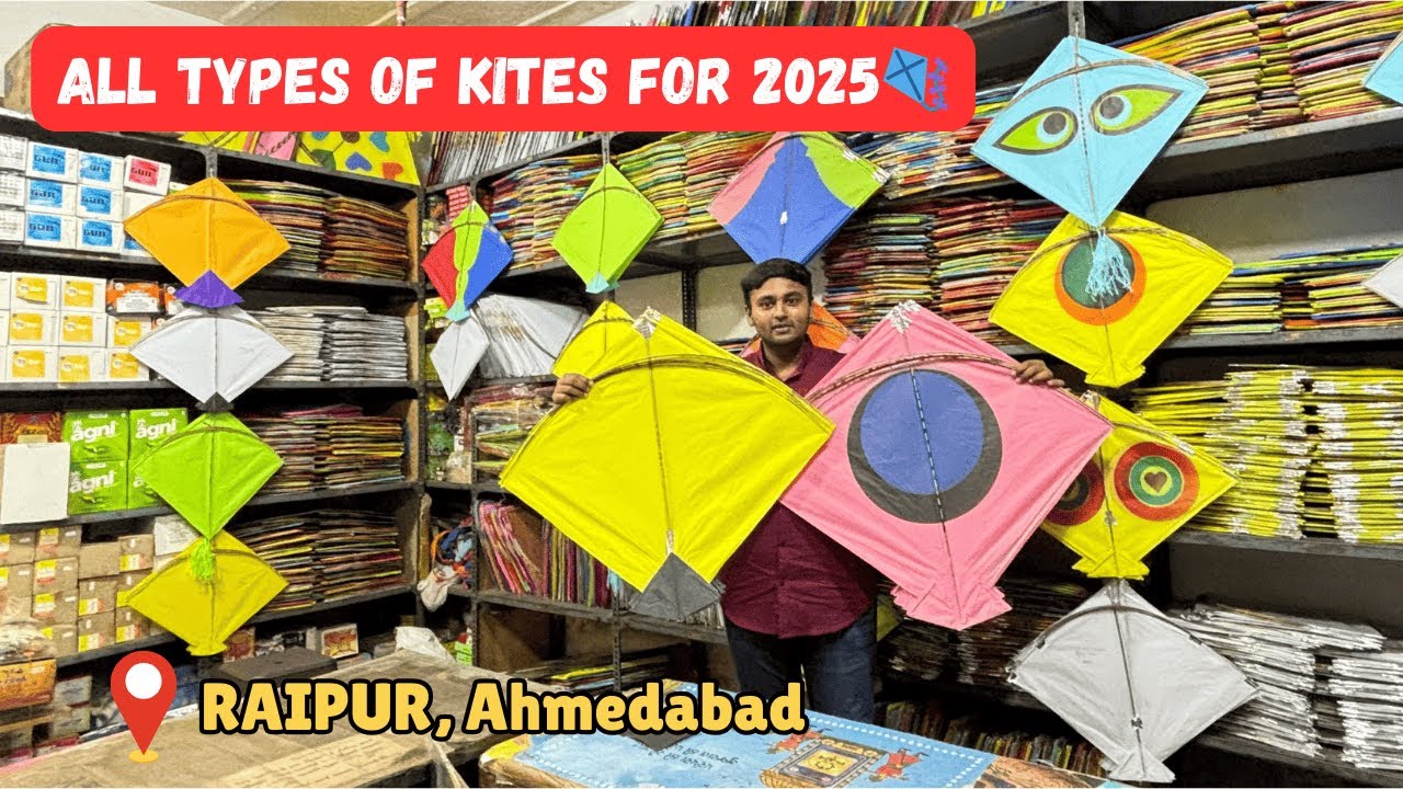Kite Exploring at Raipur Ahmedabad for Uttrayan 2025🪁 | Different Types of Kites🪁