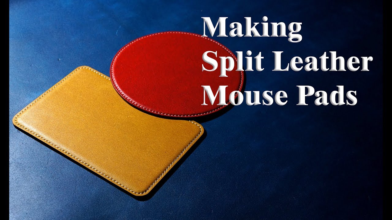 6 [가죽공예] 마우스 패드 만들기 (Making Split Leather Mouse Pad)/패턴공유(Free Pattern)