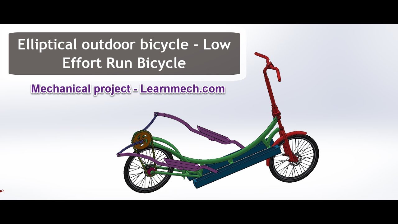 Elliptical Outdoor  Bicycle - low Run Effort Bicycle | Mechanical project