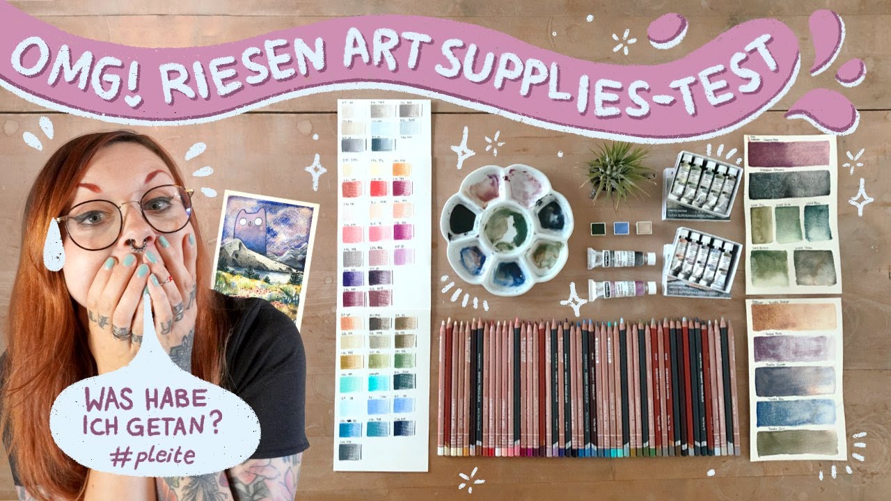 😵 Großer Art Supplies Test ✿ Tschau Geld – Hi tolle Sachen!
