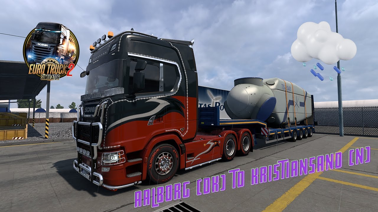 EURO TRUCK SIMULATOR 2 - HEAVY CARGO - AALBORG (DK) TO KRISTIANSAND (N)