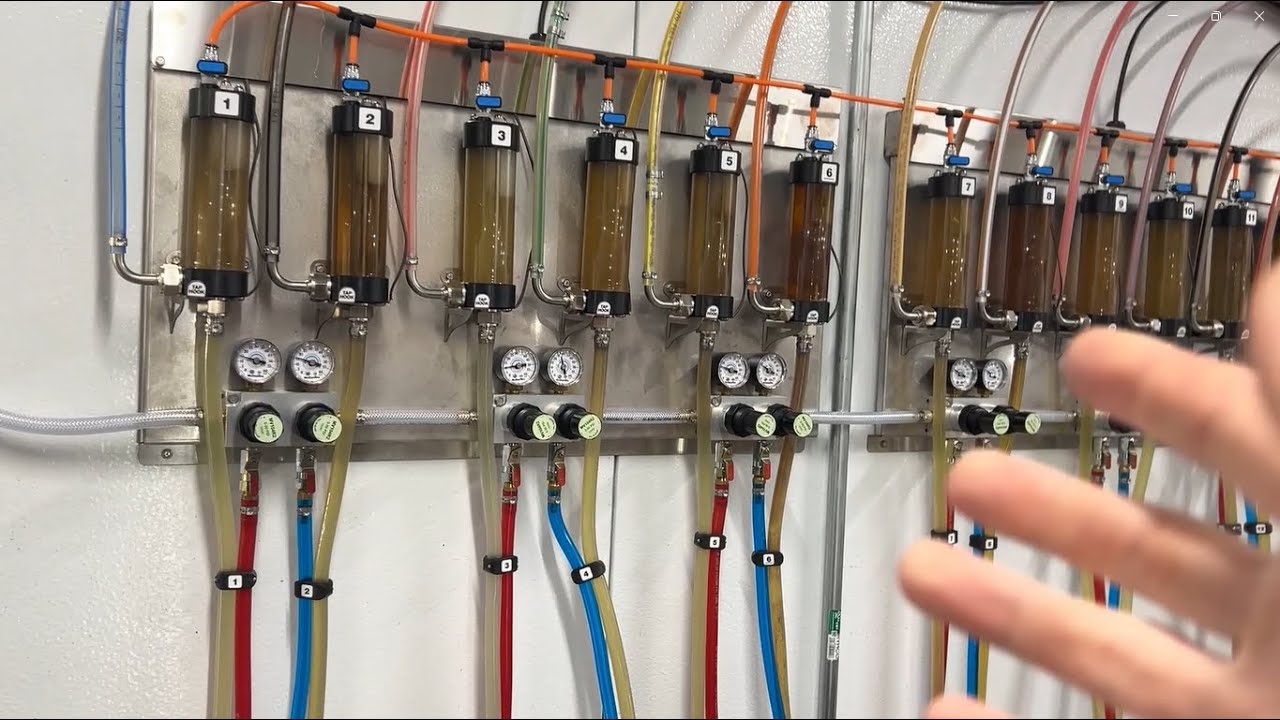 Cleaning a Bottoms Up Beer long-draw, blended gas system