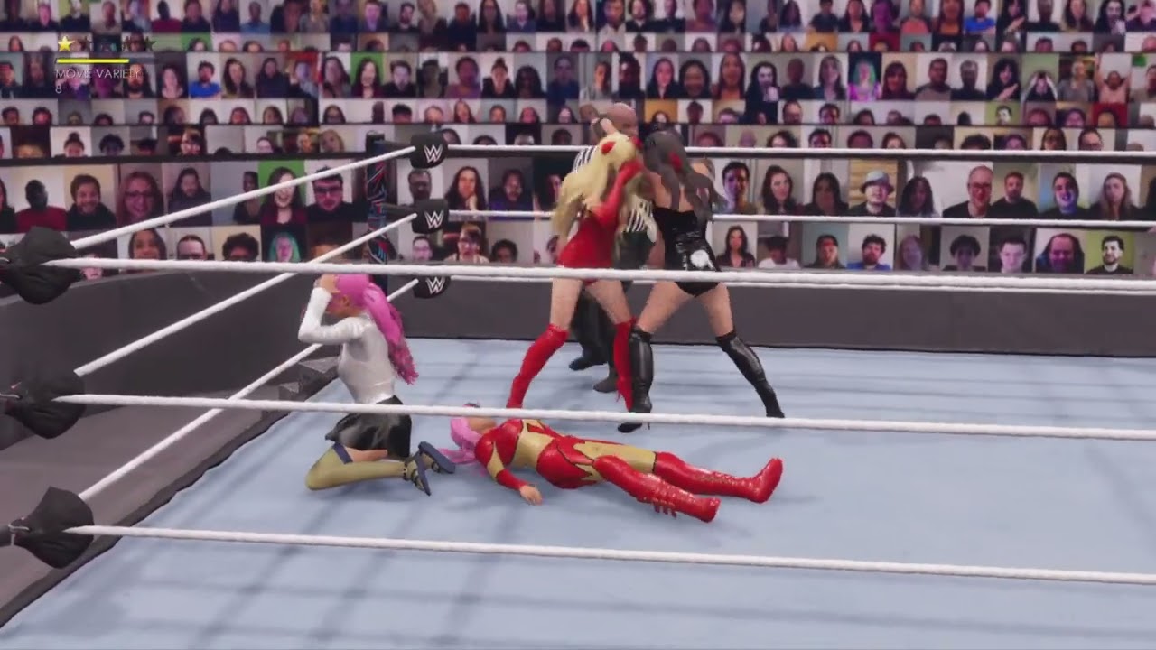 WWE 2K22 HD Zero Two Vs Mai Sakurajima Vs Mitsuri Kanroji Vs Marin Kitagawa - Fatal 4 Way
