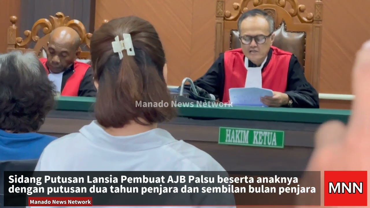 Sidang Putusan Pembuat AJB Palsu dengan putusan dua tahun penjara dan sembilan bulan penjara