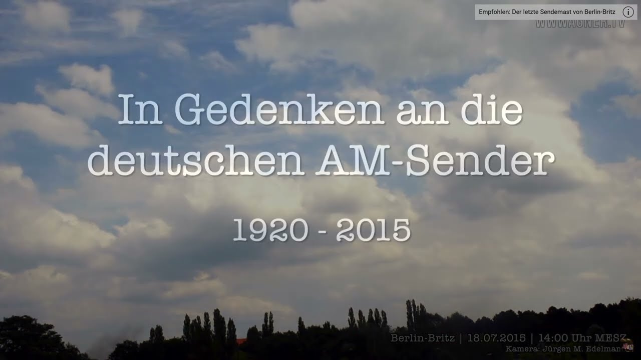 Das Schweigen der Sender - ein Gedenkfilm an den deutschen AM-Rundfunk