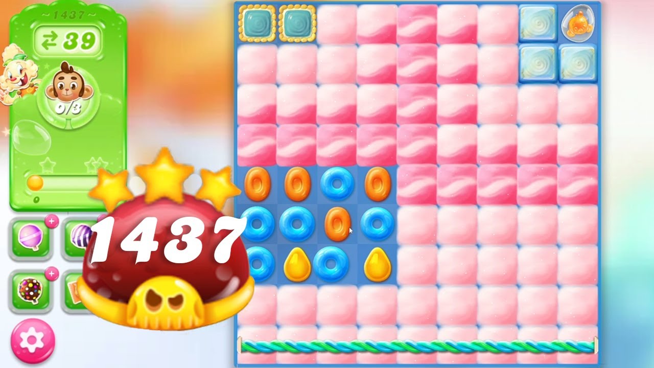 Candy Crush Jelly Saga Level 1437 || Hard Level || 3 Stars 🌟🌟🌟