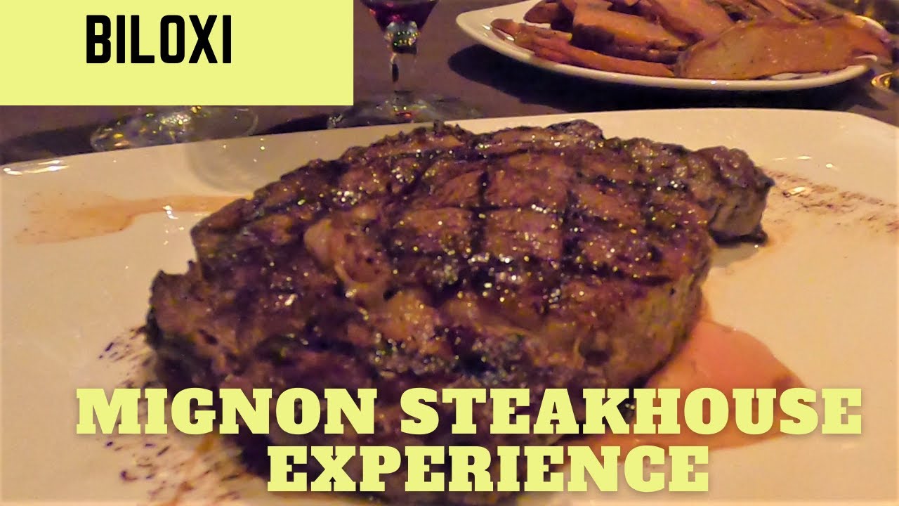 Biloxi Palace Casino Resort Mignon Steaks & Seafood Restaurant Experience (Holiday Edition) !!!!