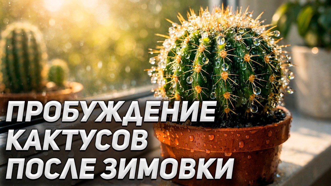 Пробуждение кактусов после зимовки