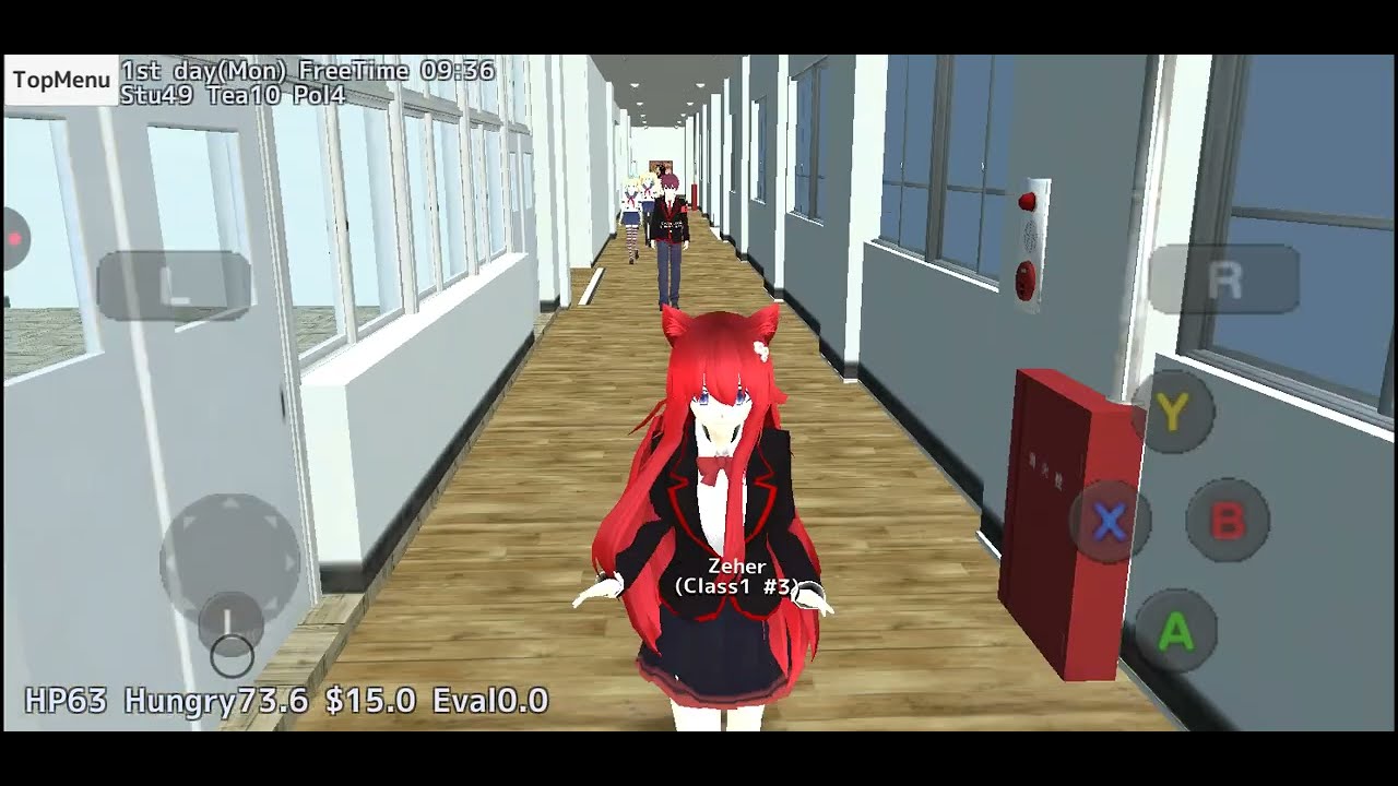 ✨التخلص من التلاميذ على حسب الحروف الانجليزية في لعبة✨💜school girl simulateur💜