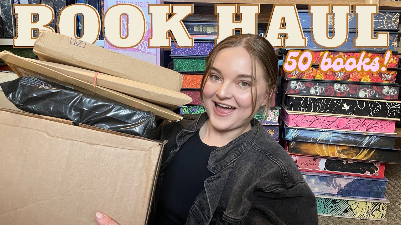 book haul 📚50 new books 💕 unboxing & showing you my new special edition books