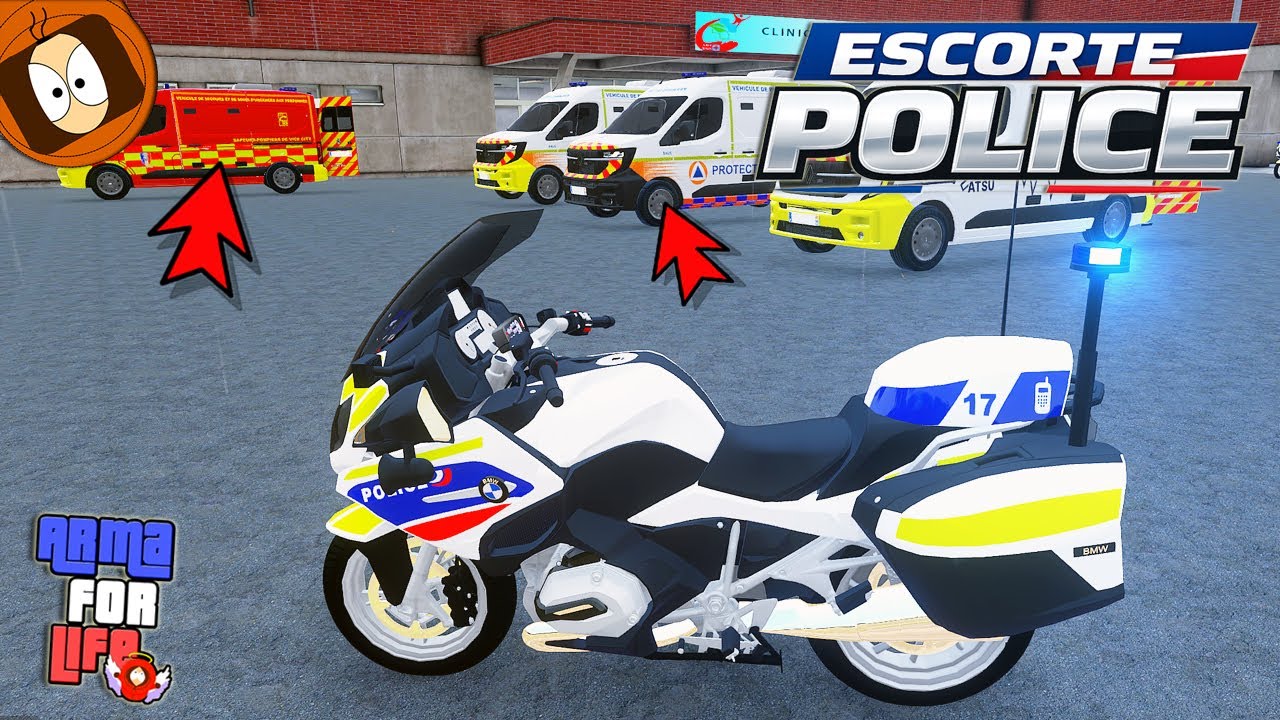 MOTARD ERI en MEGA ESCORTE : 4 AMBULANCES 🚑🚑🚑🚑 | ARMA FOR LIFE