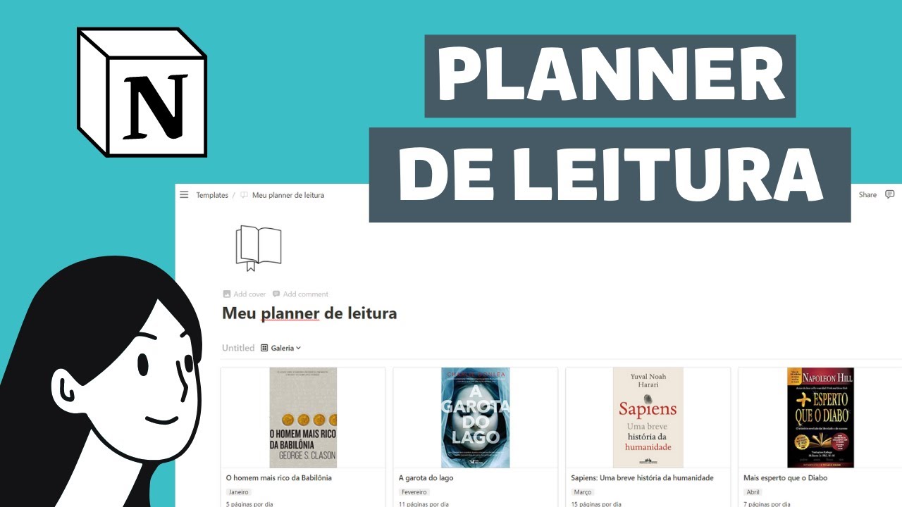 Como criar um planner de leitura no Notion | Leia mais em 2022