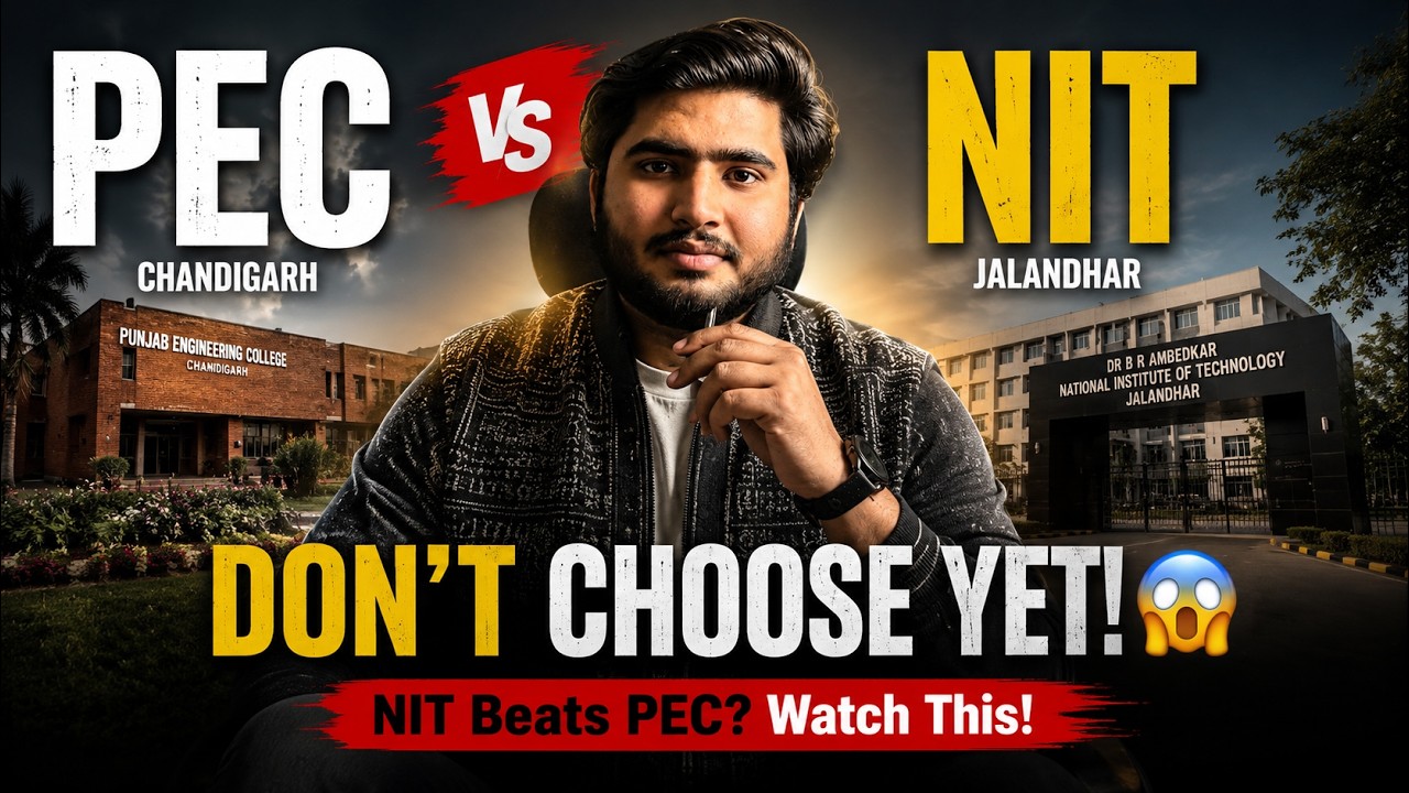PEC Chandigarh vs NIT Jalandhar 🔥 Which Engineering College is Better? Placements, Fees, ROI in 2026