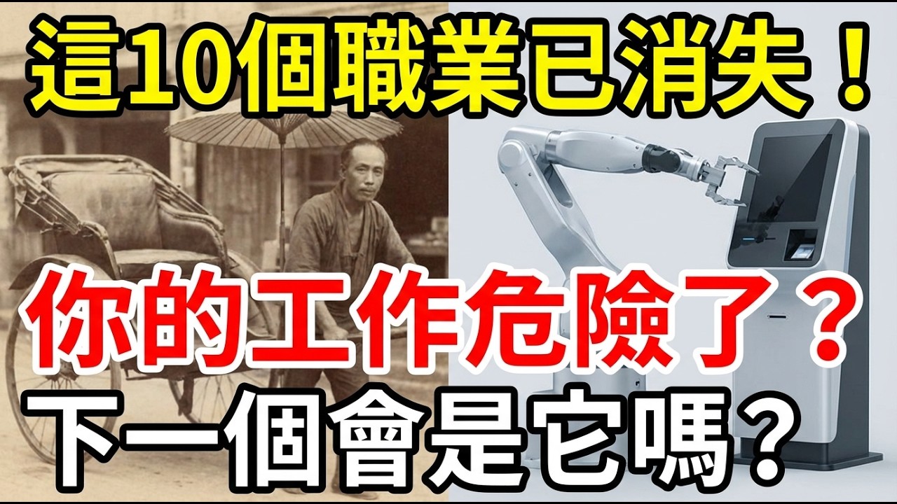 當科技殺死一份工作：台灣10大消失職業全紀錄，下一個會是你嗎？