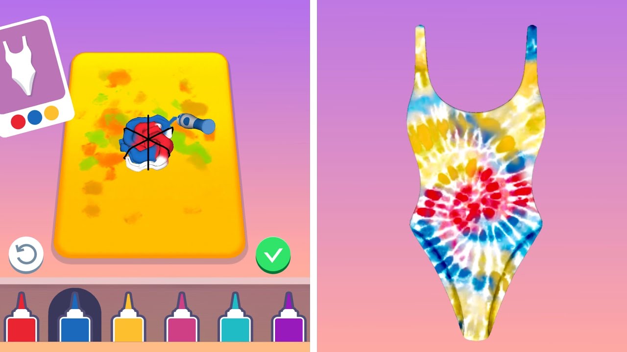 Tie Dye - All Levels Gameplay Android, iOS