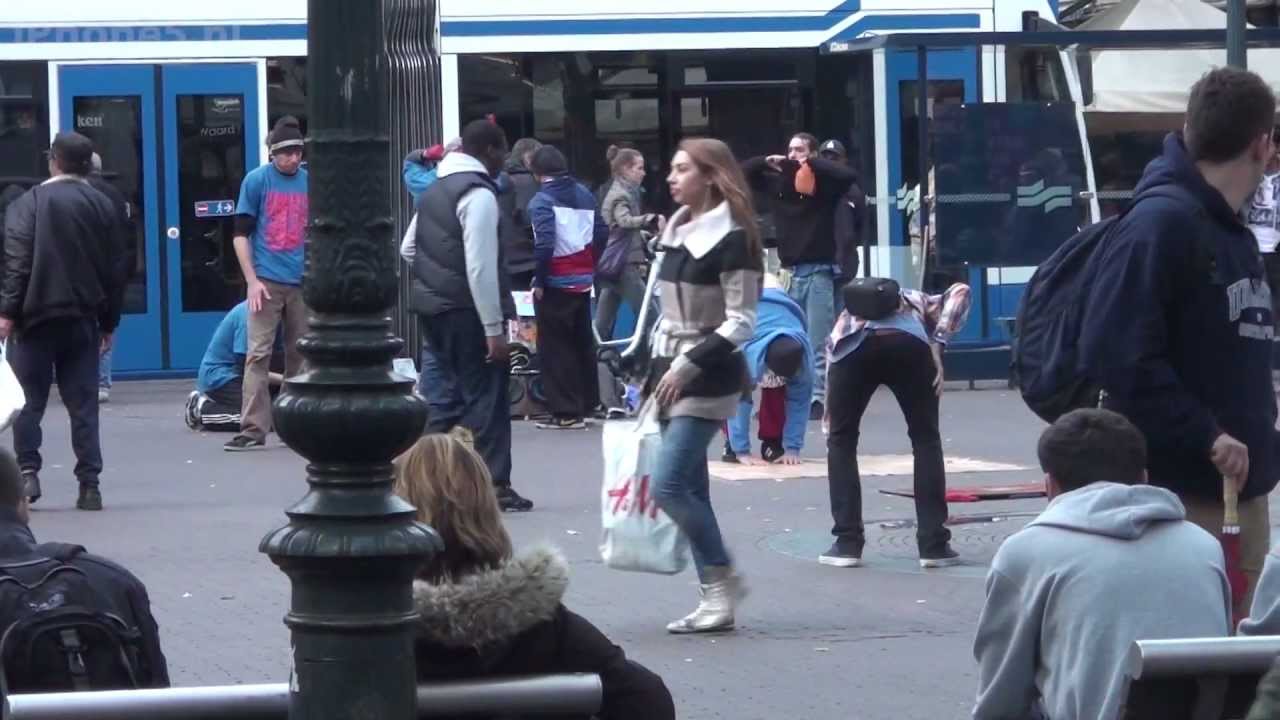 iPhone 5: Super Glued to Ground in Amsterdam (Leidseplein)