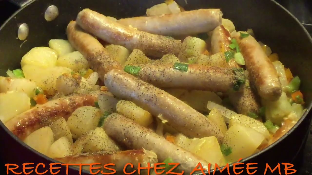 CUISINE SANS ARTIFICES : SAUCISSES-POMMES DE TERRE, VOICI UNE SAVOUREUSE RECETTE.