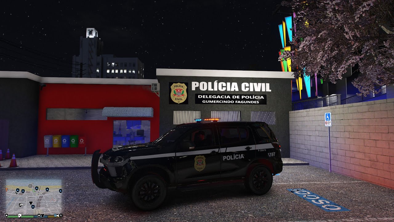 GTA 5 POLICIAL - ENTREI NA POLÍCIA CIVIL! AÇÃO E TROCA DE TIROS!