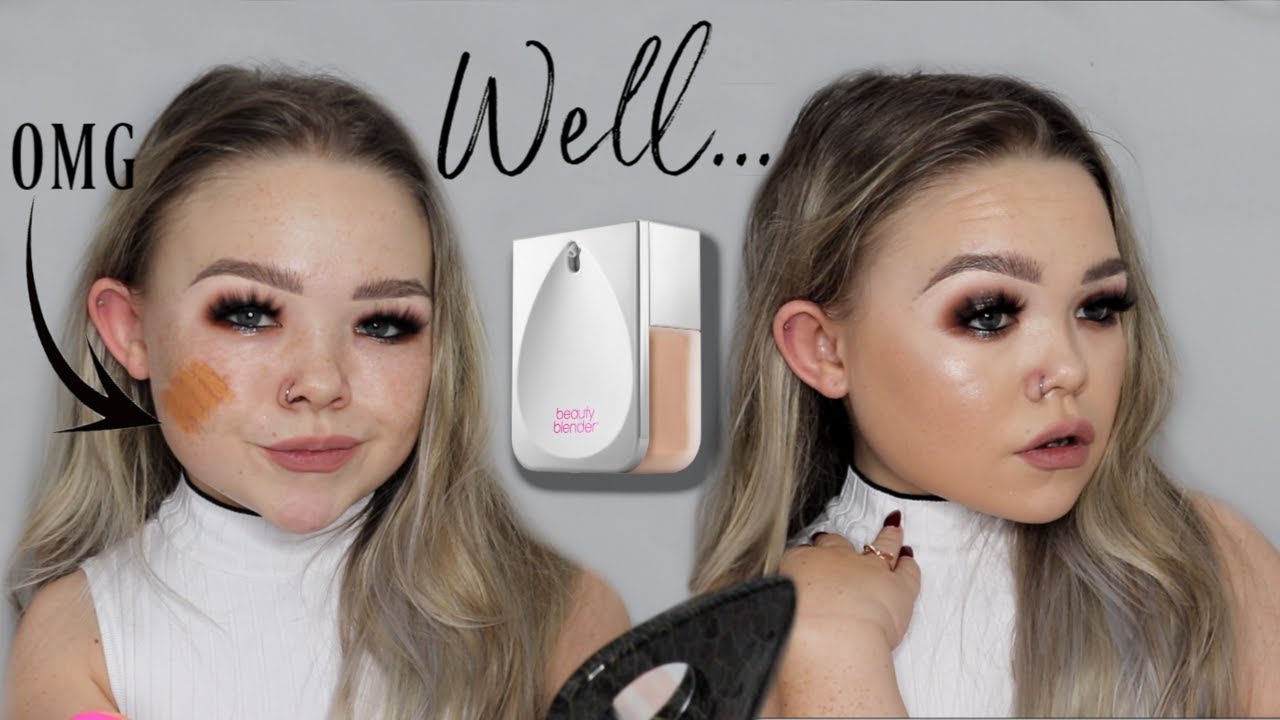 TESTING THE  *MOST* CONTROVERSIAL FOUNDATION YET ...OH PLEASE BEAUTY BLENDER!!!