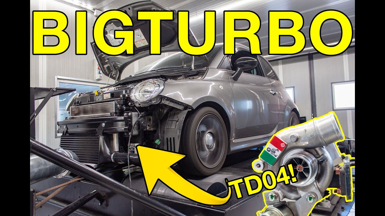 ABARTH 595: STAGE3 CON BIG TURBO! CONVERSIONE A TD04 🏁