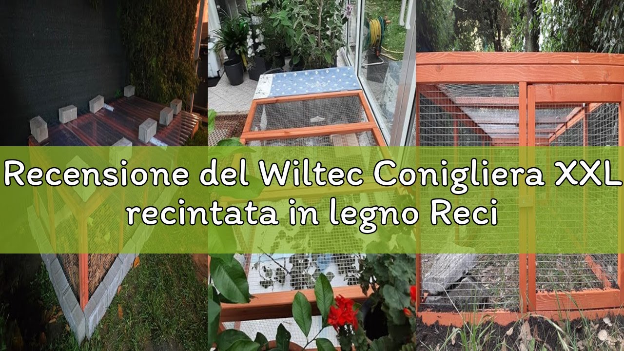 Recensione del Wiltec Conigliera XXL recintata in legno Recinto recinzione per conigli lepri piccoli