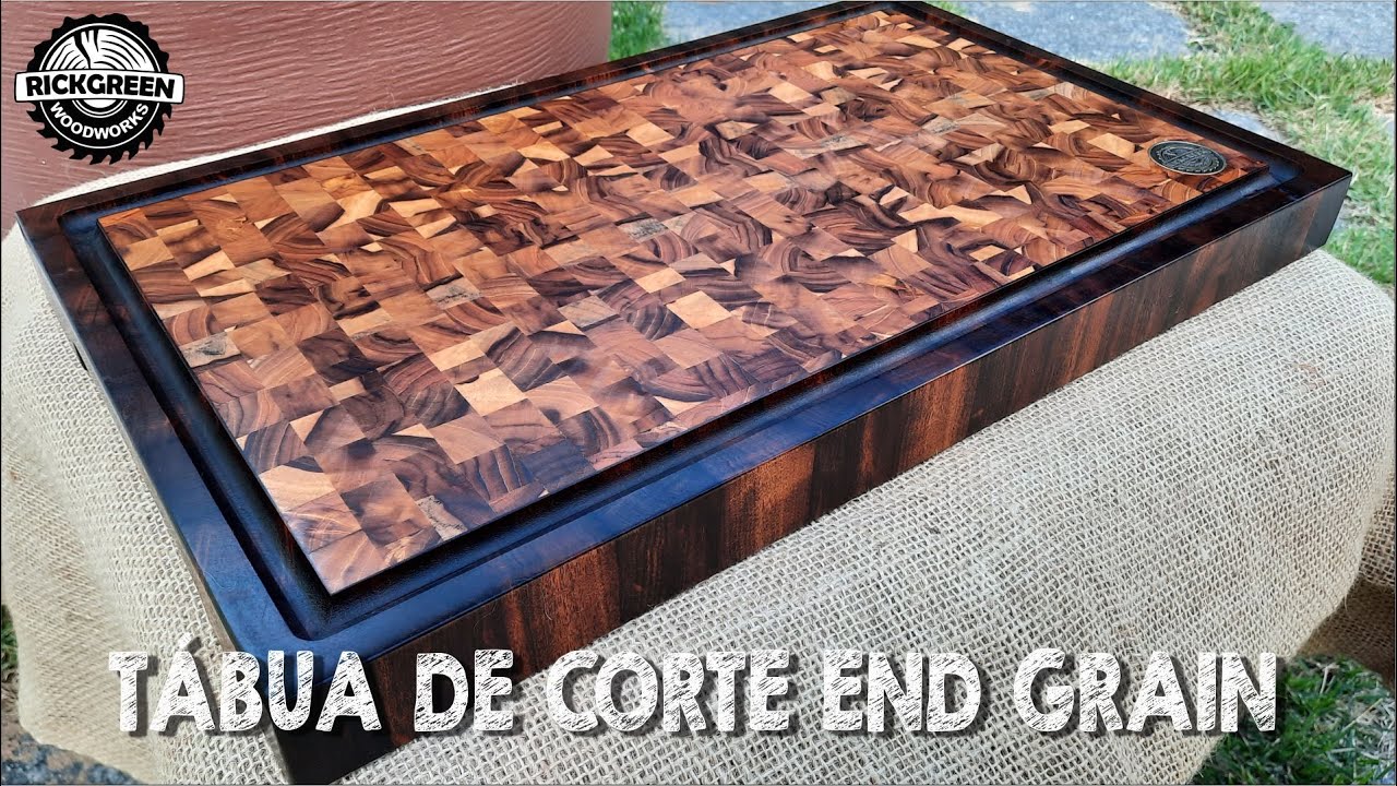 Tábua de Corte End Grain de Teca e Imbuia - Aprenda como Confeccionar