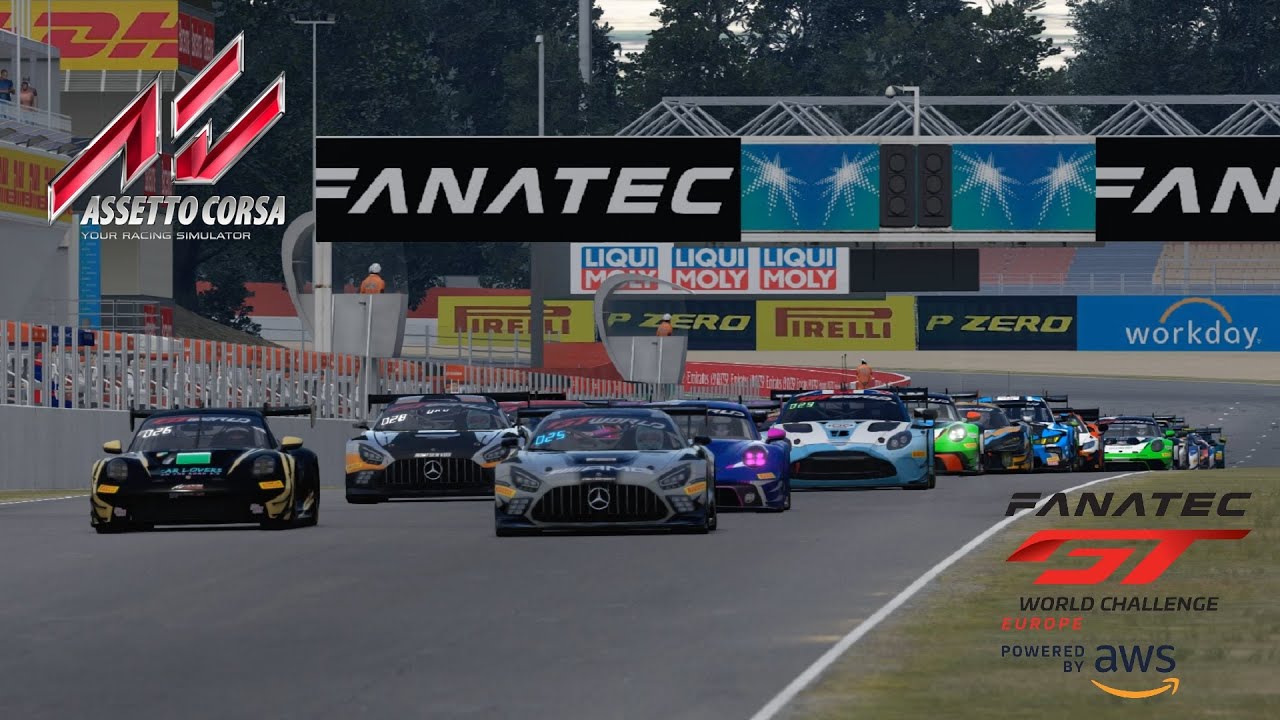 Assetto Corsa Fanatec GTWC 2025 GT World Challenge Europe Barcelona Montmeló Spain Gameplay ITA