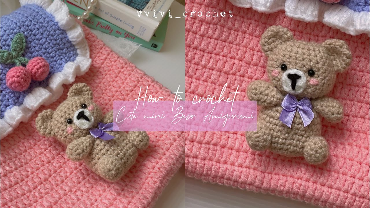🐻 HOW TO CROCHET BEAR AMIGURUMI | MINI BEAR CROCHET 🐻