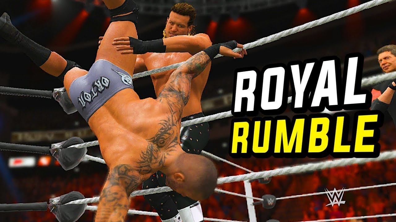 Dolph Ziggler Fights Entire WWE Roster | 30 Man Royal Rumble (WWE 2K17)