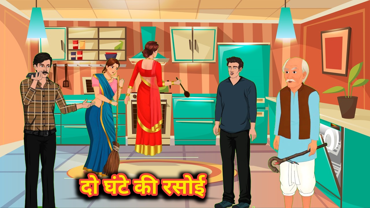 दो घंटे की रसोई | bedtime stories | moral story | 2D cartoon | fairy tales | new kahani
