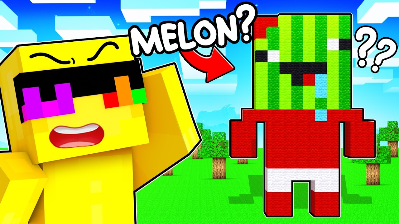Sunny vs Melon GUESS THE BUILD in Minecraft!