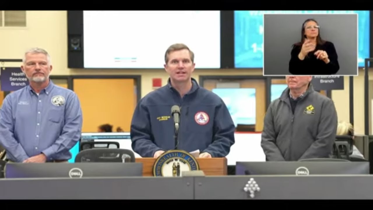 Watch Now | Gov. Andy Beshear holds briefing on winter weather conditions across Kentucky