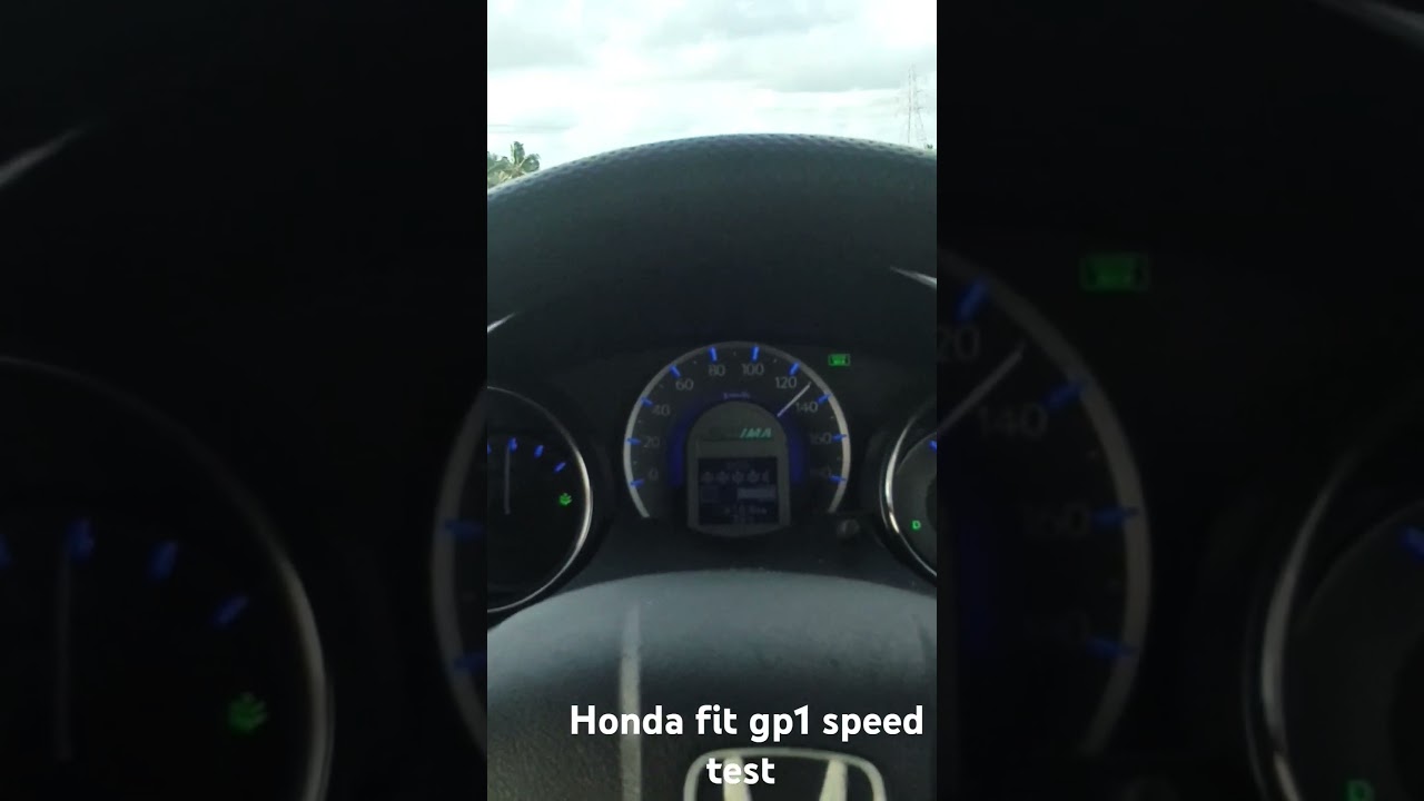 Honda fit gp1 navi premium speed test