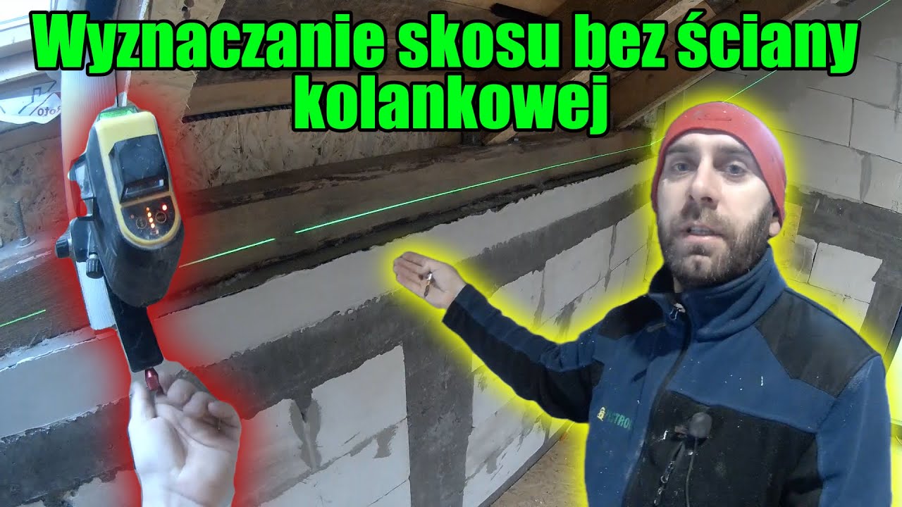 Jak wyznaczyć skos na poddaszu bez ściany kolankowej? jak kręcić wieszaki grzybki,