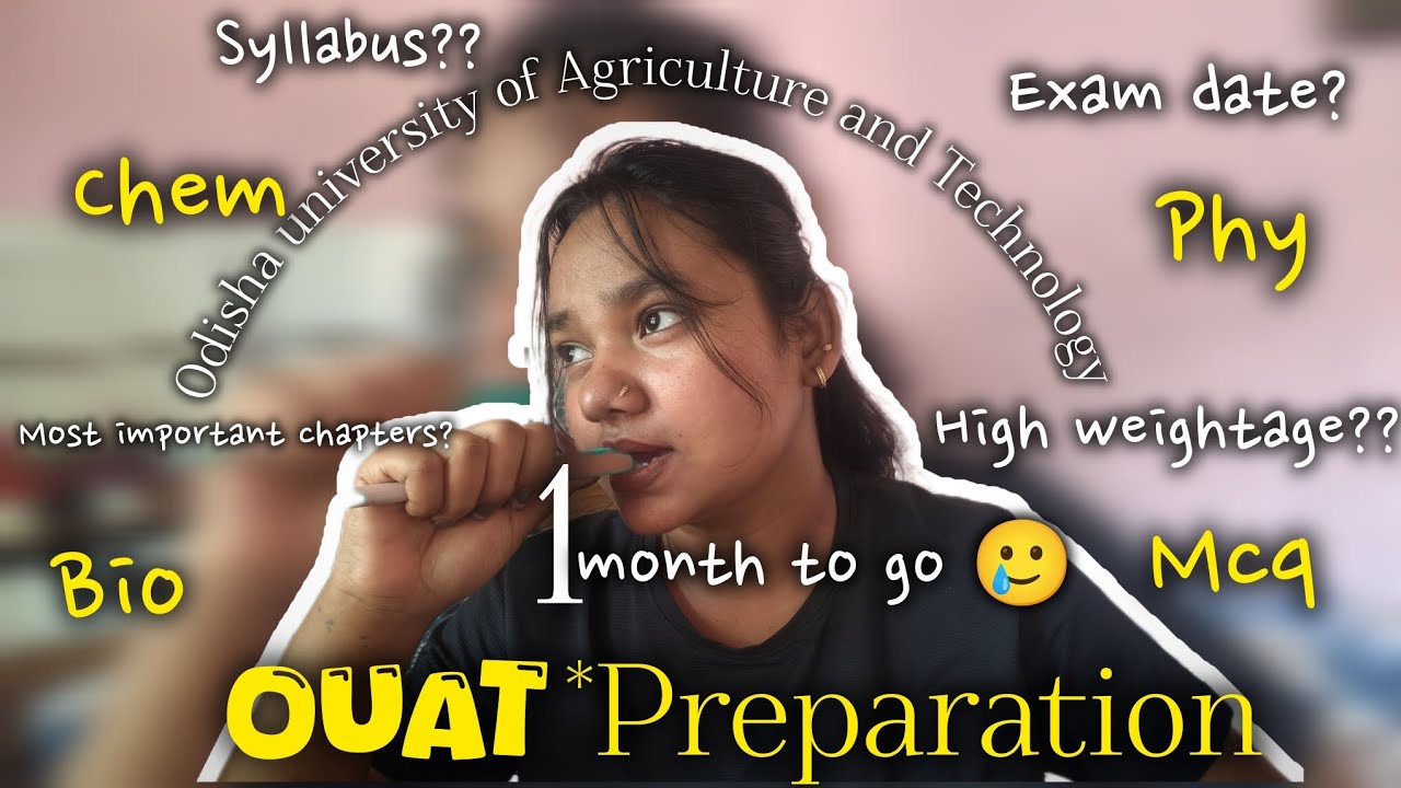 OUAT 2026 Last Month Preparation 🚨 | High Weightage Chapters + Study Motivation + Important topics 📖