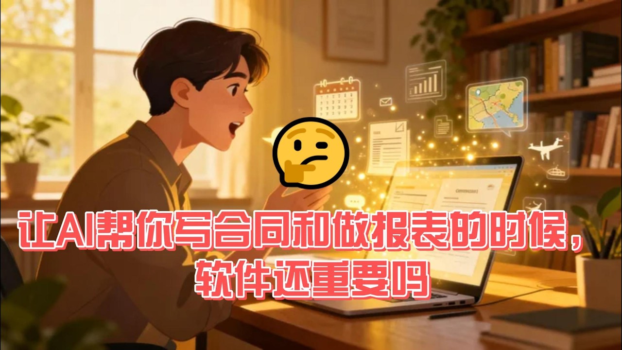 让AI帮你写合同和做报表的时候，软件还重要吗