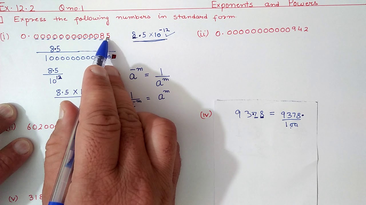Ex.10.2 Q.1 Chapter:10 Exponents and Powers | Ncert Maths Class 8 | Cbse.