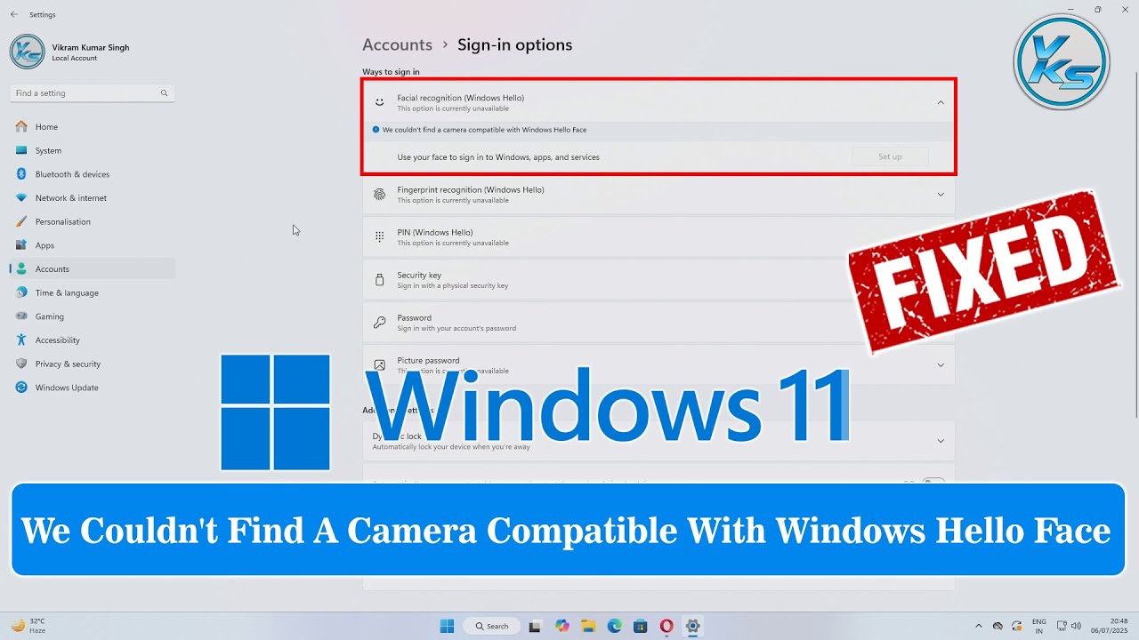 ✅ How To Fix: Windows Hello Face 